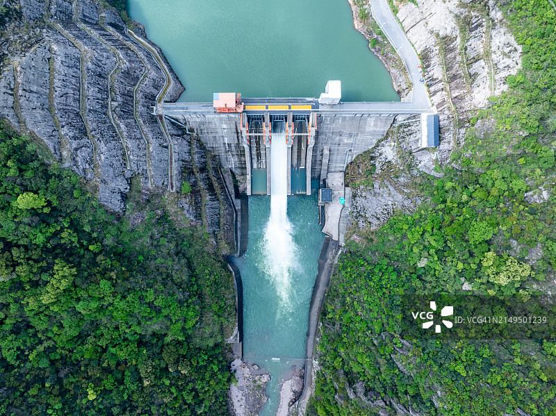 水电站航拍图片素材