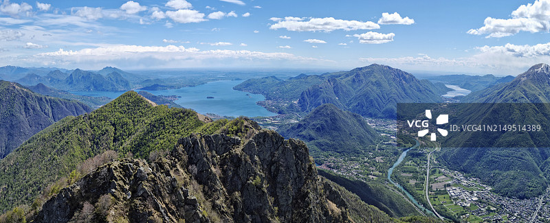 马焦雷湖、博罗梅奥湾、奥尔塔湖和托切河，瓦尔格兰德国家公园图片素材