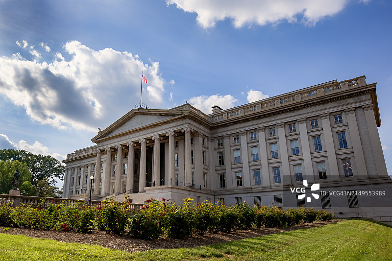 美国财政部图片素材