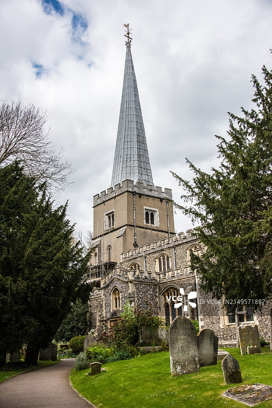哈罗山上圣玛丽教堂图片素材