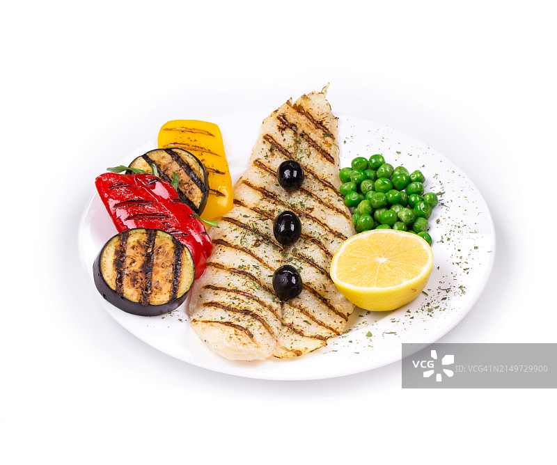 白色背景盘装早餐俯视图图片素材