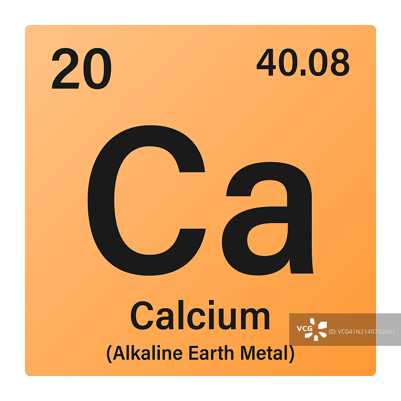 钙元素周期表信息图标图片素材