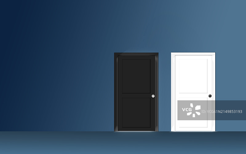 两扇门图片素材