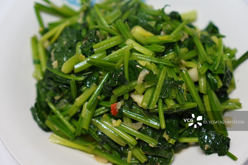 蚝油炒菠菜图片素材