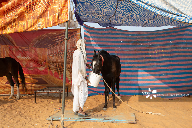 拉贾斯坦邦普什卡户外文化影像图片素材