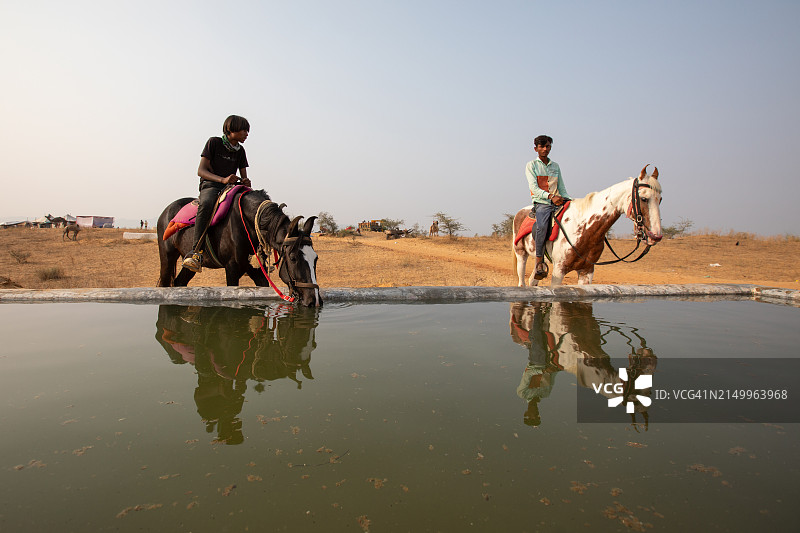拉贾斯坦邦普什卡户外文化影像图片素材