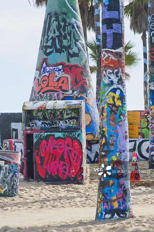 威尼斯海滩涂鸦图片素材