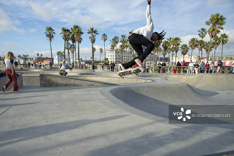 威尼斯海滩滑板公园图片素材