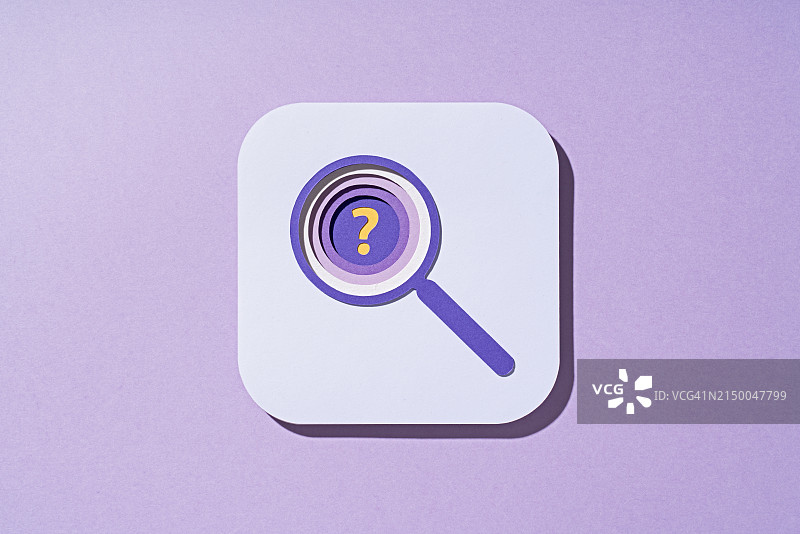 放大镜检查问题，纸工艺图片素材