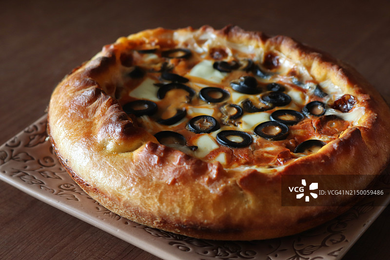 您自制的美味披萨图片素材