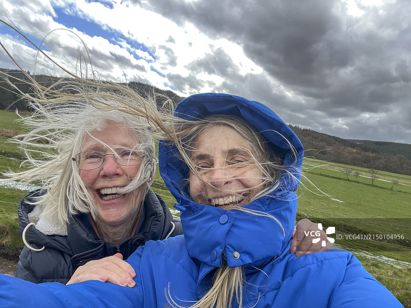 大风天自拍图片素材