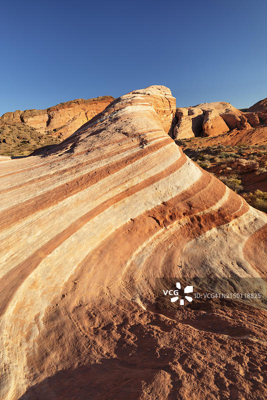 火焰谷州立公园的火焰波浪图片素材