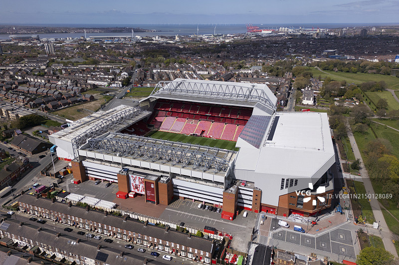 安菲尔德球场鸟瞰图片素材