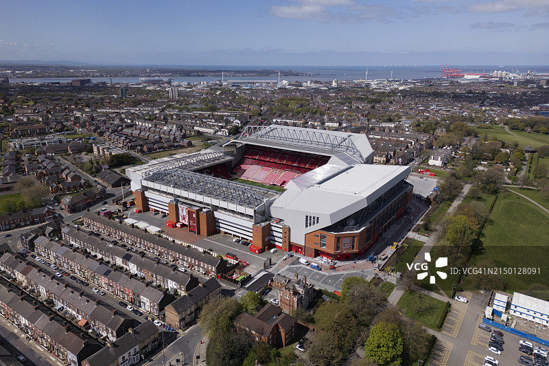 安菲尔德球场鸟瞰图片素材