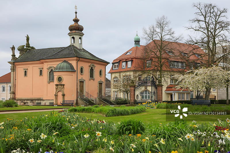 德国拉施塔特巴登-符腾堡的艾因西德尔恩教堂图片素材