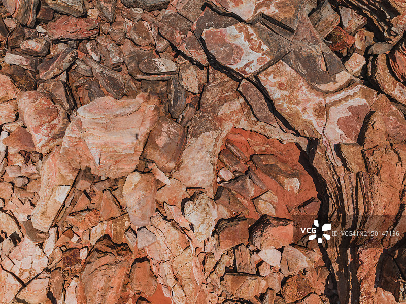 澳大利亚西澳大利亚州金伯利布鲁姆甘休姆角岩层俯瞰照片图片素材