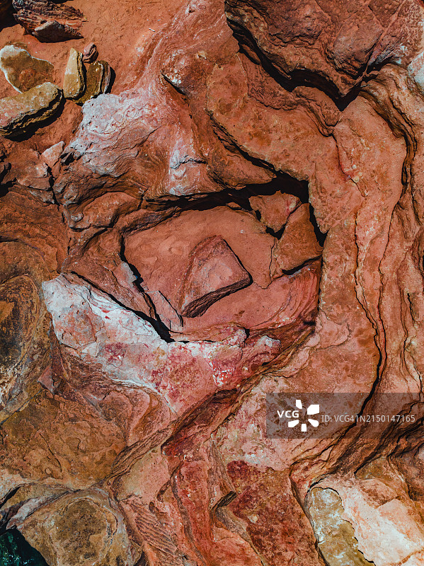 甘休姆角岩层无人机视角，布鲁姆，西澳大利亚州，澳大利亚图片素材