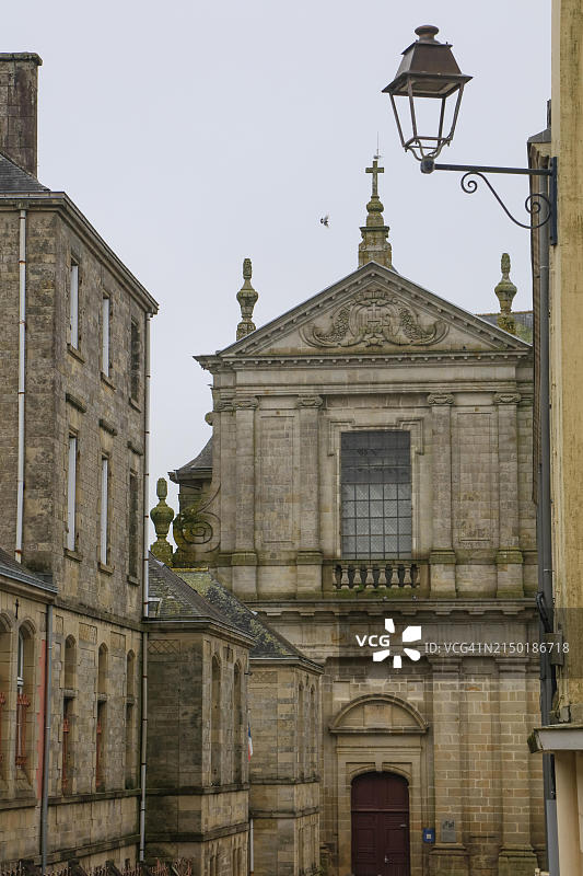 耶稣会礼拜堂，法国坎佩尔利物浦高中图片素材