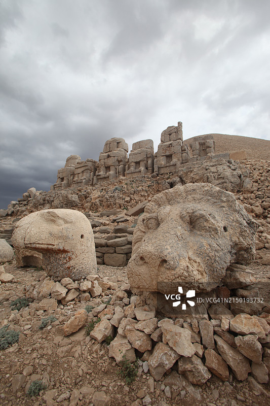 波斯雄鹰神和狮子的西露台头部图片素材