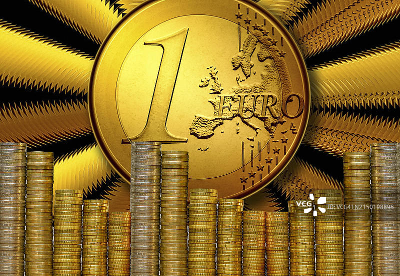 欧元汇率上涨：金融投资，通货紧缩，消费价格，购买力，石油图片素材