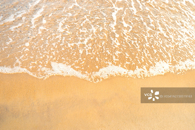 海滩的高角度视图图片素材