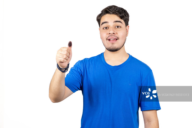 在竞选活动中的年轻男人图片素材