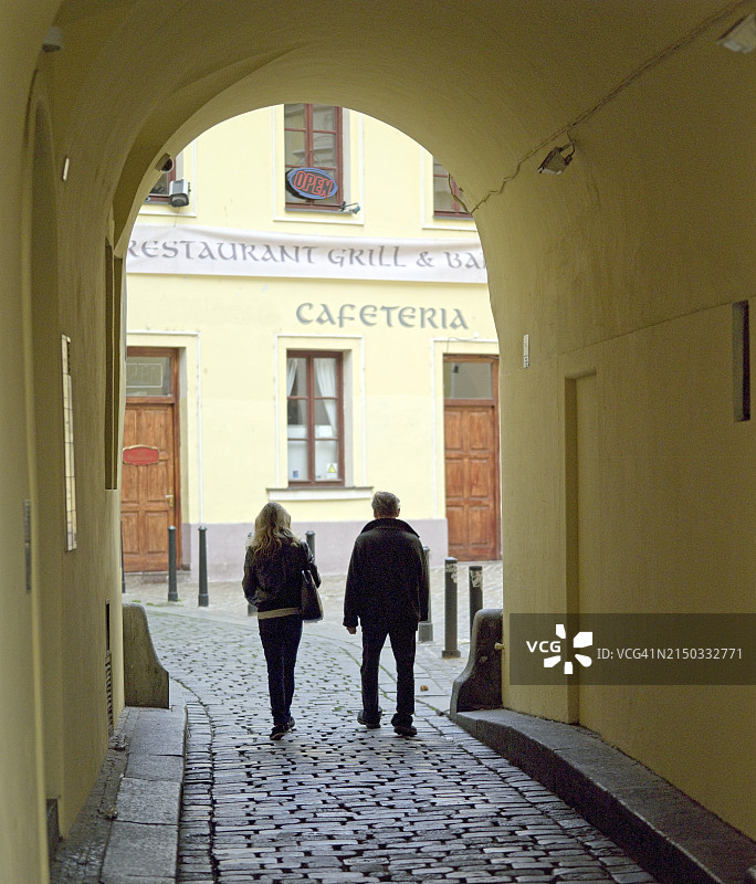 老城区的城门图片素材