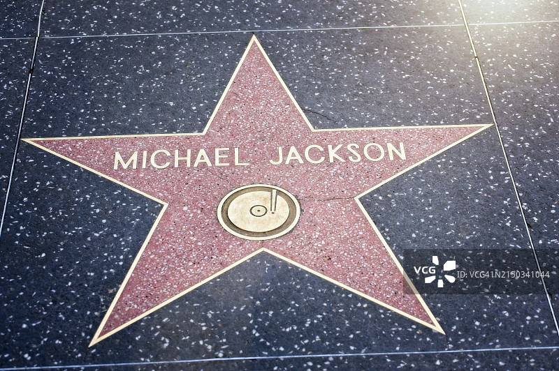 好莱坞星光大道的星星图片素材