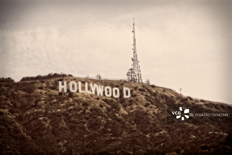 洛杉矶好莱坞标志图片素材