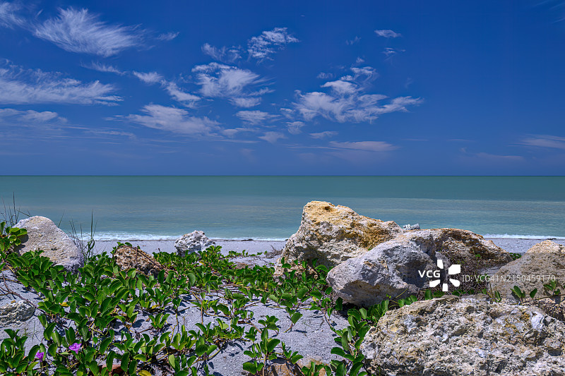 佛罗里达州卡普蒂瓦岛墨西哥湾海滩图片素材