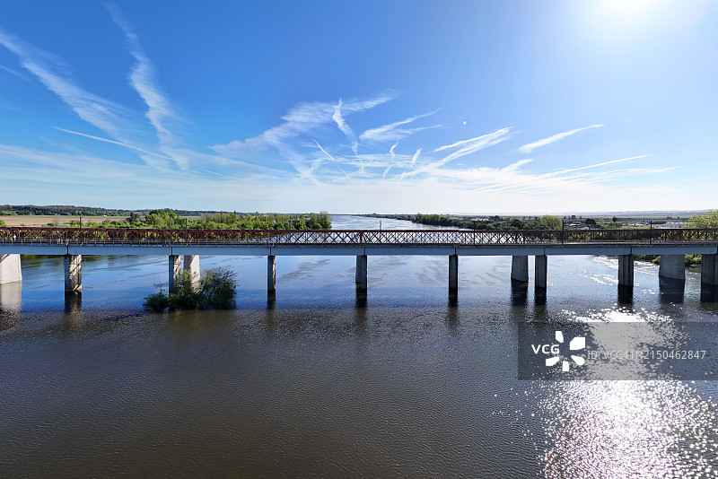 美丽的特茹湿地鸟瞰图片素材