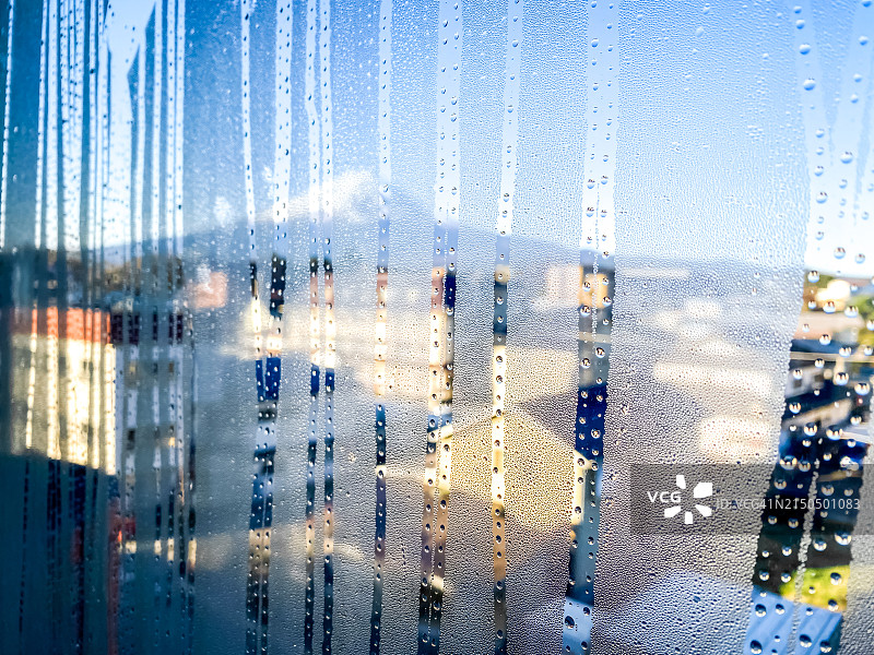 雨中的富士市图片素材