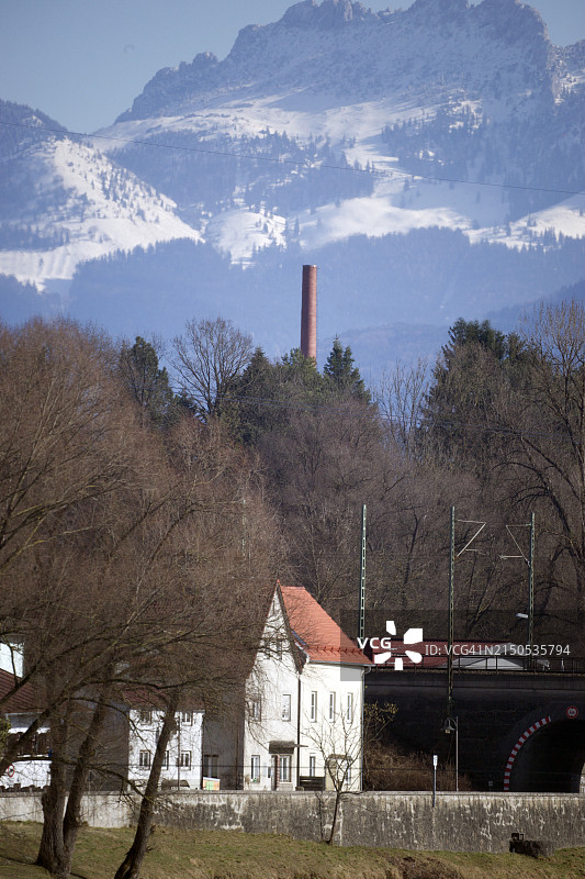 工业烟囱图片素材