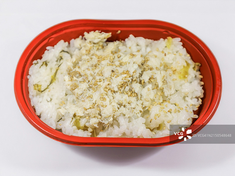 米饭配老青花鱼丝——日式美食图片素材