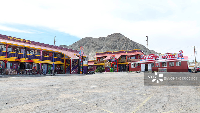 旅行目的地：内华达州托诺帕小丑汽车旅馆和博物馆图片素材