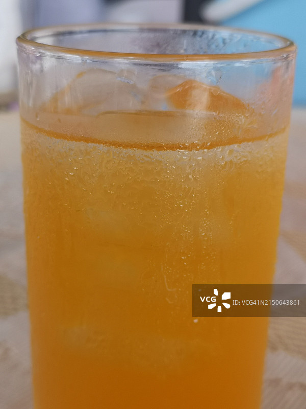 橙汁苏打冰图片素材