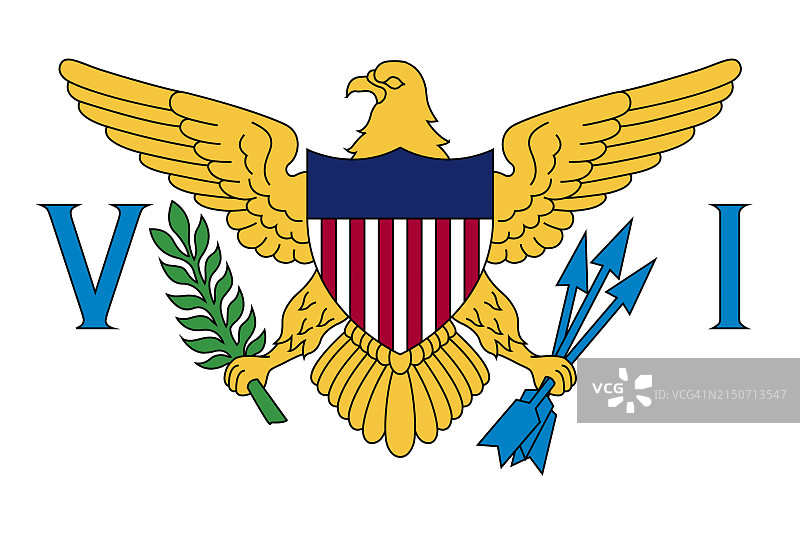 美属维尔京群岛旗帜图片素材