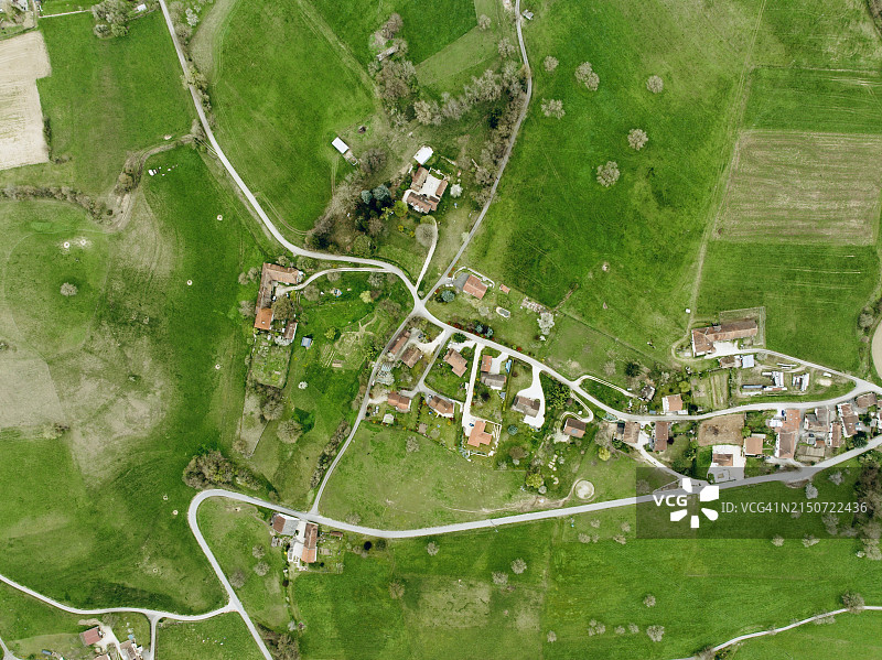 法国农业 Field 高角度视图图片素材