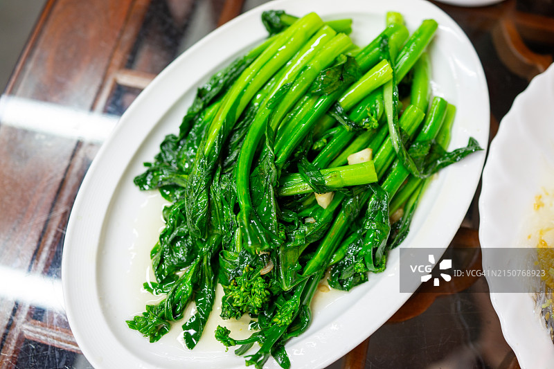 粤菜：白灼菜心图片素材