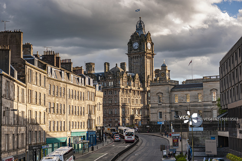 爱丁堡巴尔莫勒尔钟楼图片素材