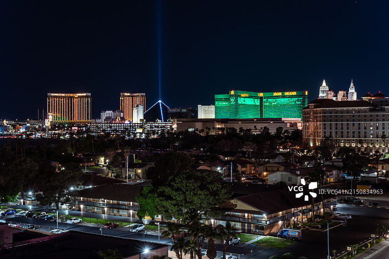 拉斯维加斯大道夜景图片素材
