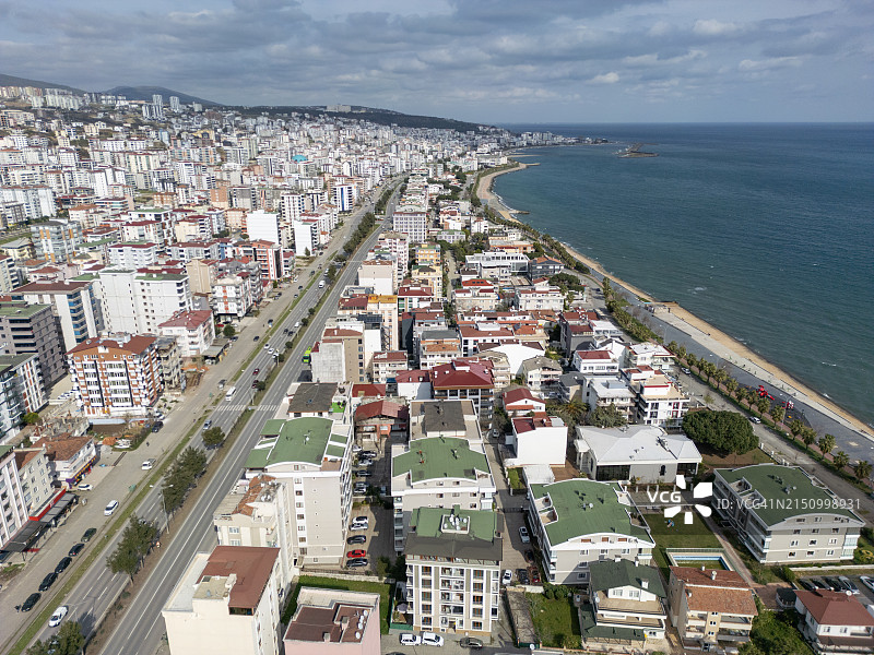 萨姆松阿塔库姆城市海岸线和建筑图片素材