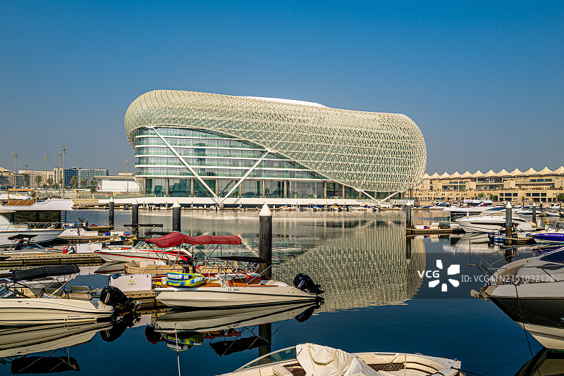 阿布扎比亚斯码头图片素材