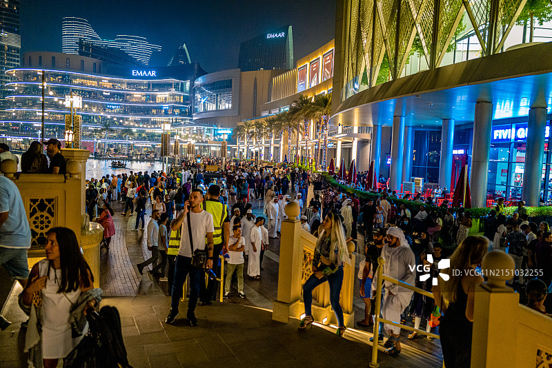 迪拜购物中心小巷图片素材
