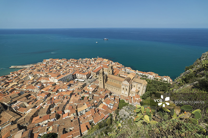 从Cefalu俯瞰图片素材