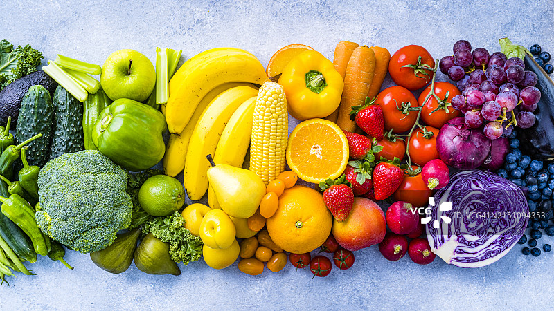 彩色果蔬banner图片素材