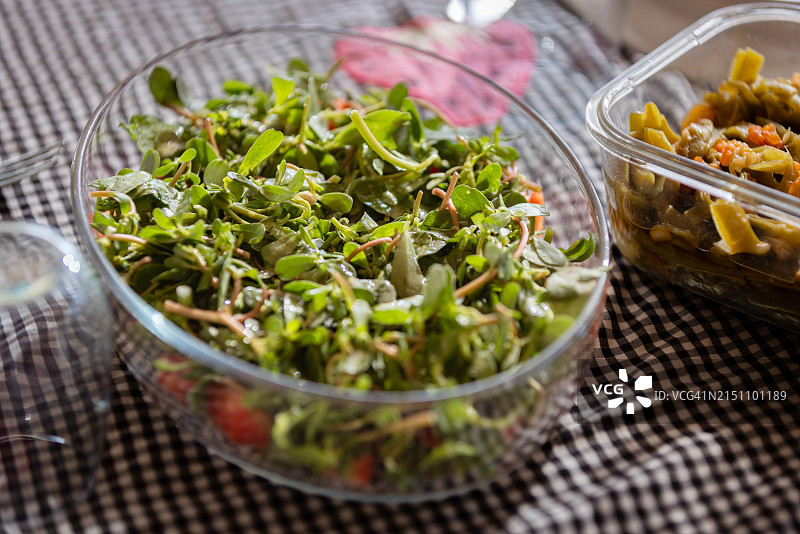 马齿苋沙拉图片素材