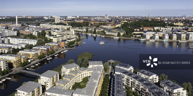 斯德哥尔摩的哈马比和南城区图片素材