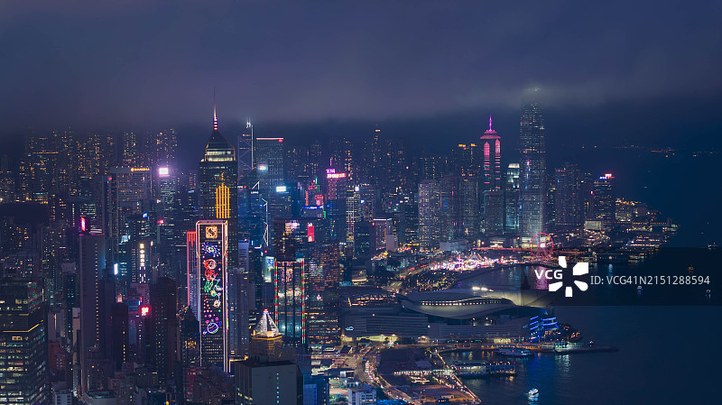 香港维多利亚港城市风光图片素材