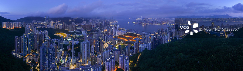 香港维多利亚港城市风光图片素材